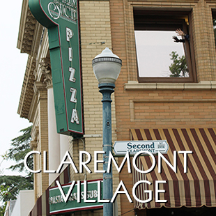 Claremont Village business map and directory