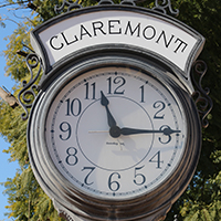 Claremont Depot clock